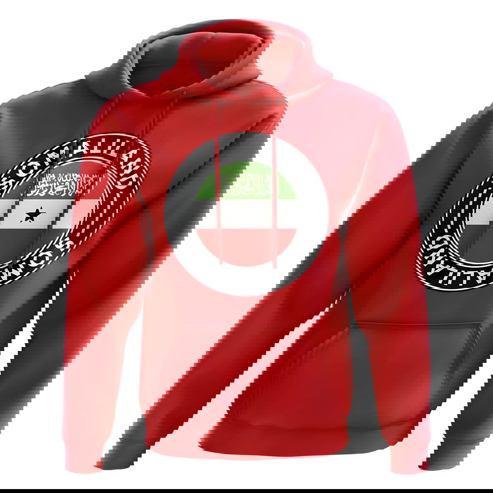 Somaliland Football Badge Hoodie (Red)