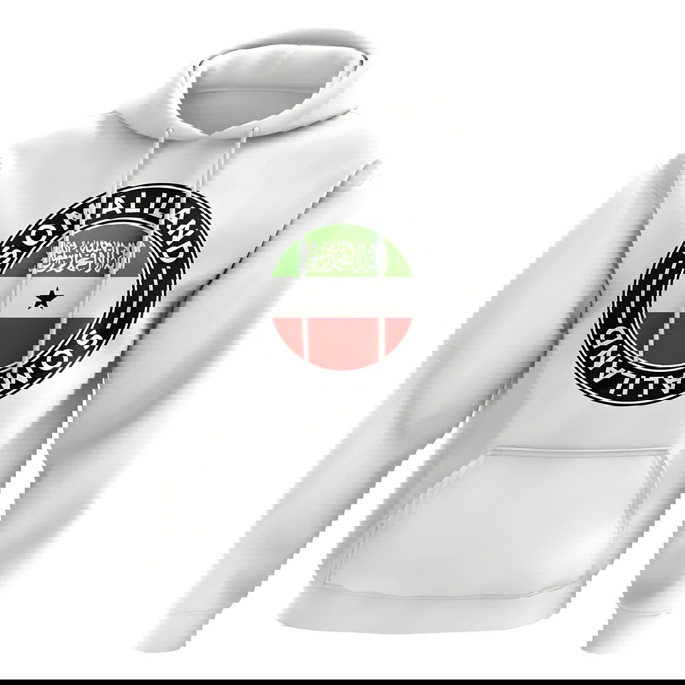 Somaliland Football Badge Hoodie (White)