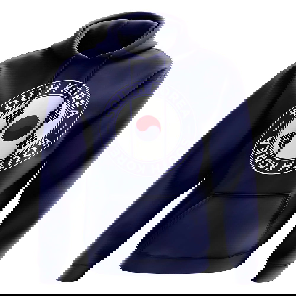 South Korea Football Badge Hoodie (Navy)