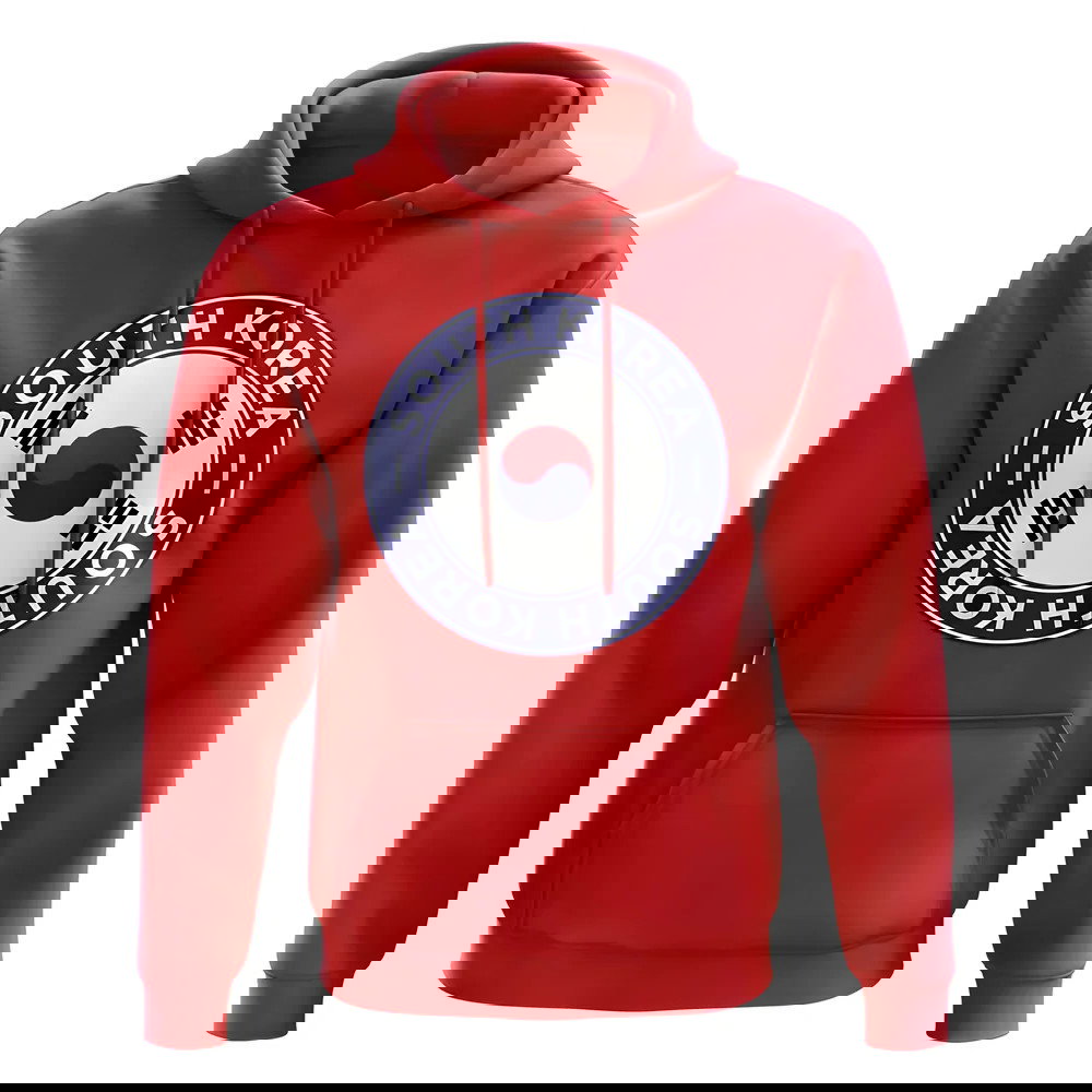 South Korea Football Badge Hoodie (Red)