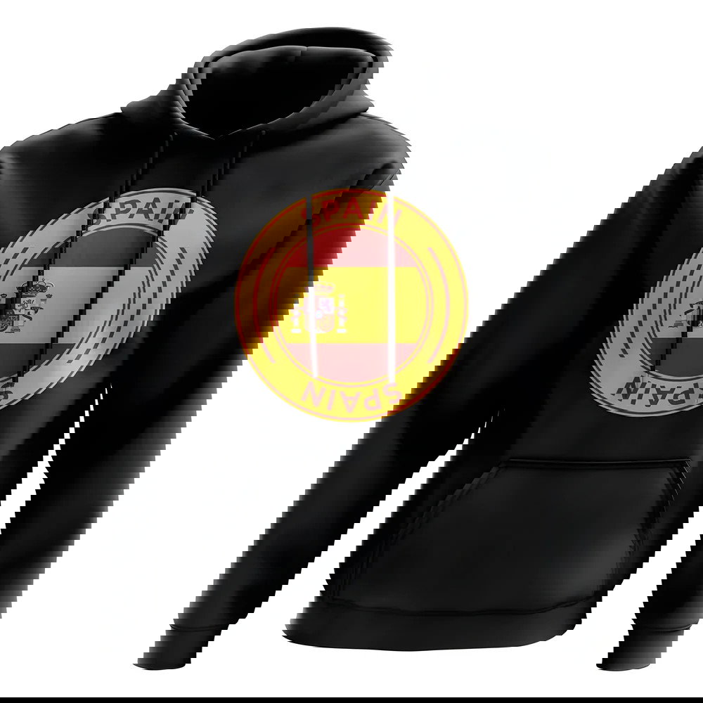 Spain Football Badge Hoodie (Black)