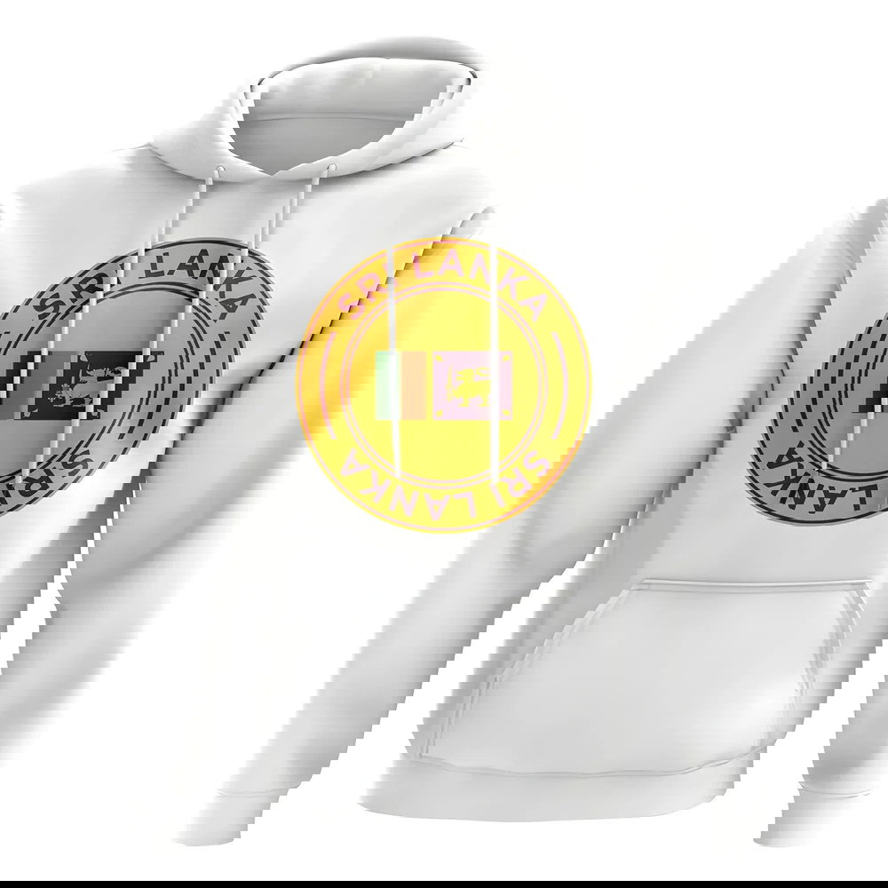 Sri Lanka Football Badge Hoodie (White)