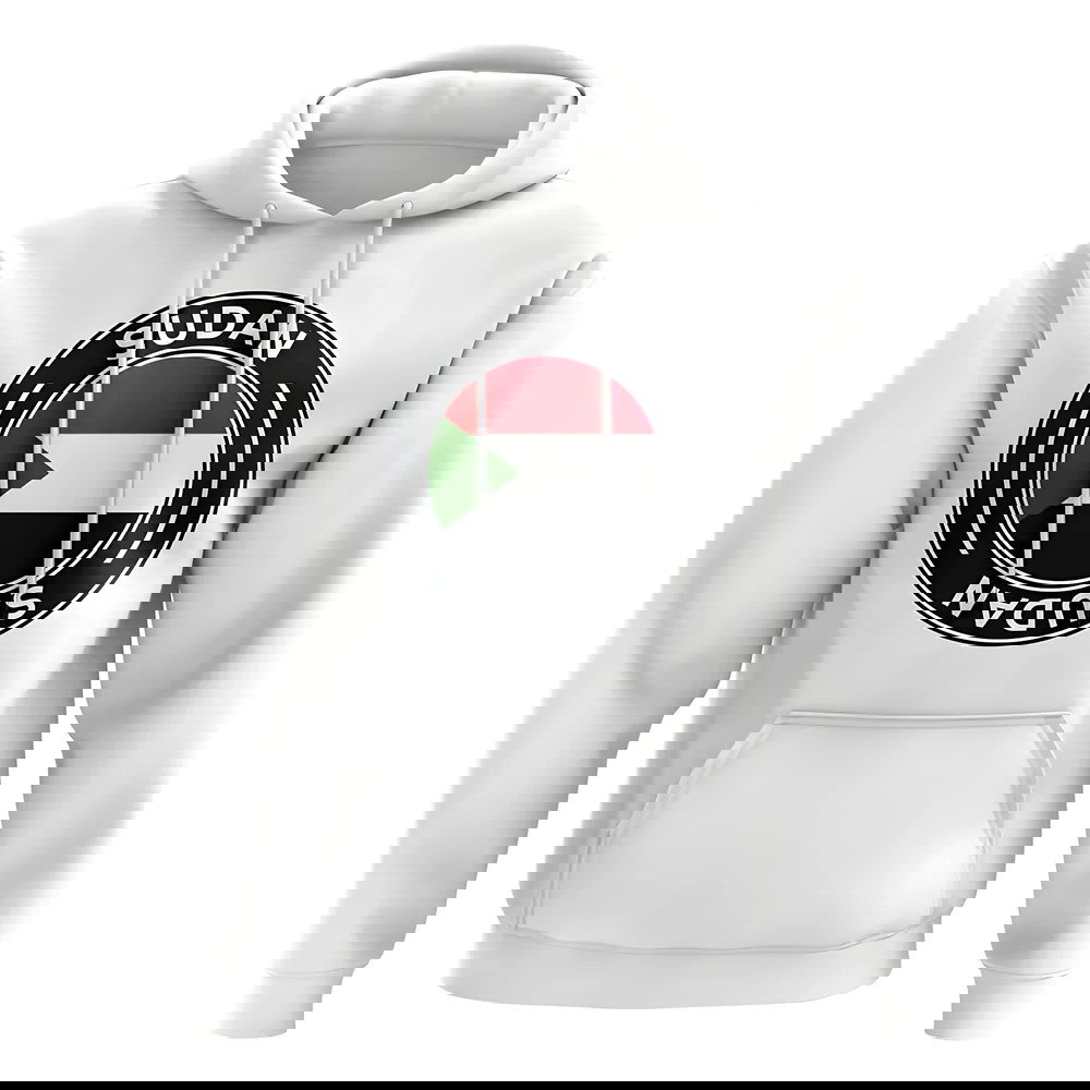 Sudan Football Badge Hoodie (White)