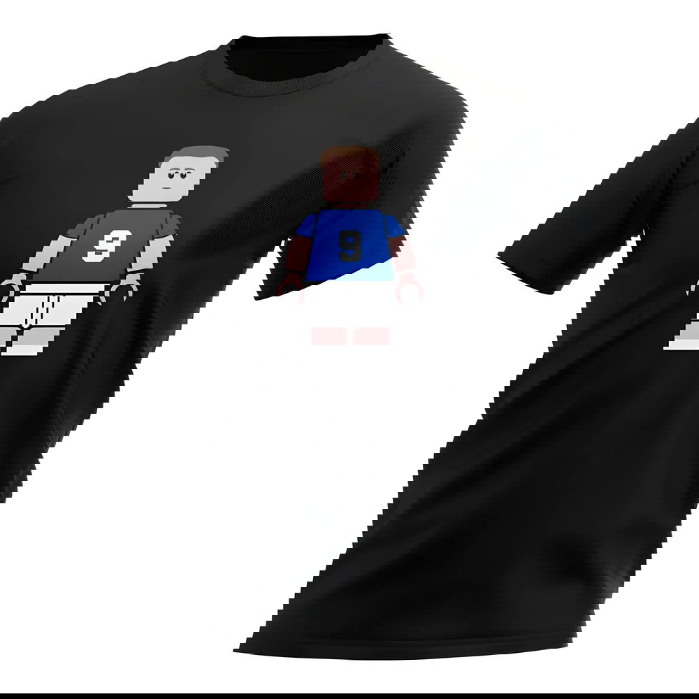 Duncan Ferguson Everton Brick Footballer T-Shirt (Black)