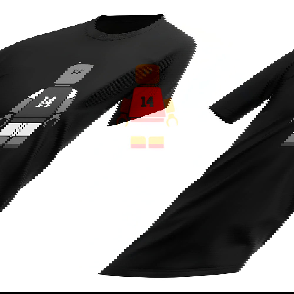 Thierry Henry Arsenal Brick Footballer T-Shirt (Black)