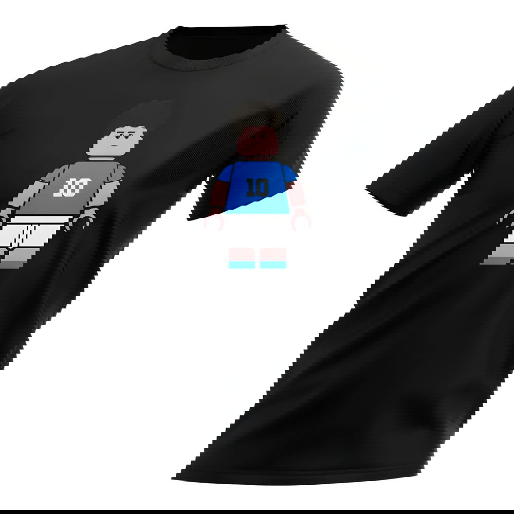 Diego Maradona Napoli Brick Footballer T-Shirt (Black)