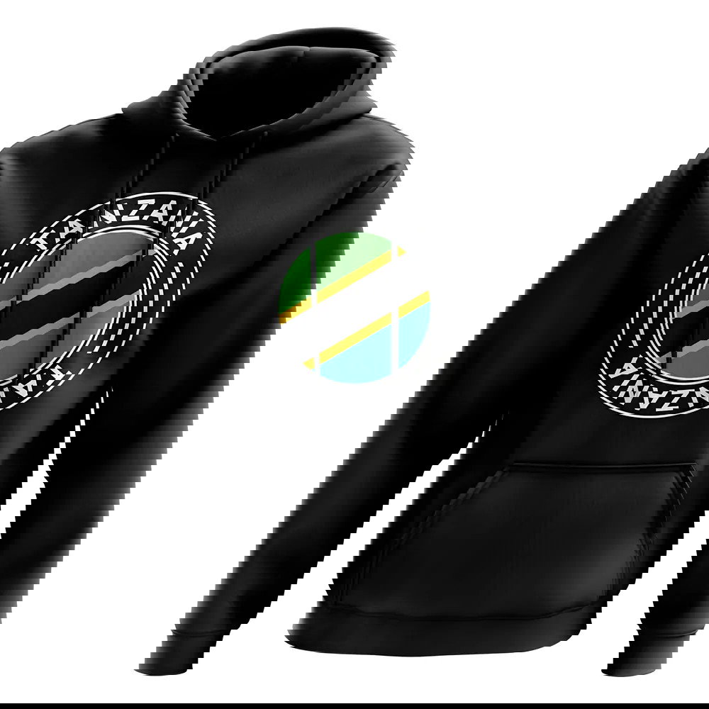 Tanzania Football Badge Hoodie (Black)