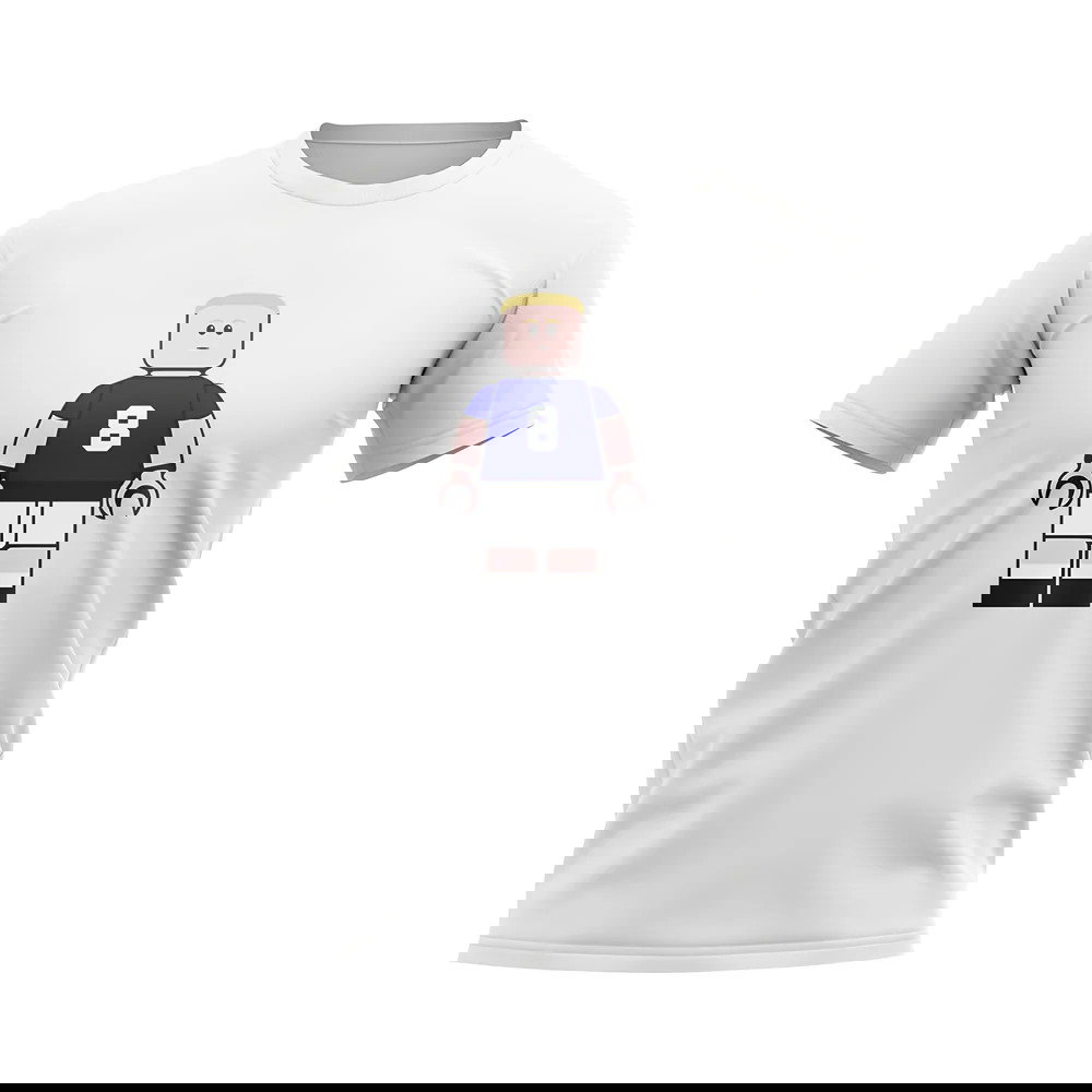 Paul Gascoigne Rangers Brick Footballer T-Shirt (White)