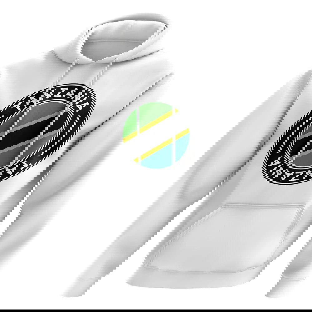 Tanzania Football Badge Hoodie (White)