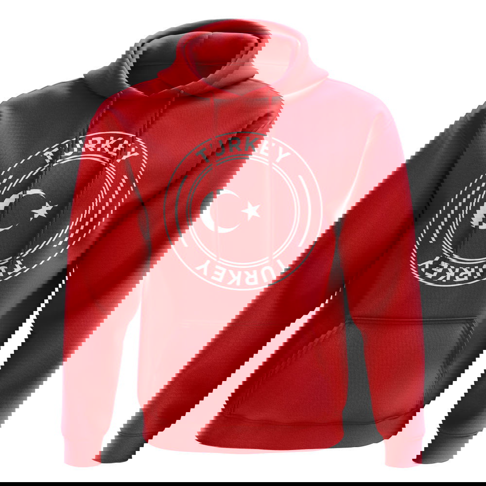 Turkey Football Badge Hoodie (Red)