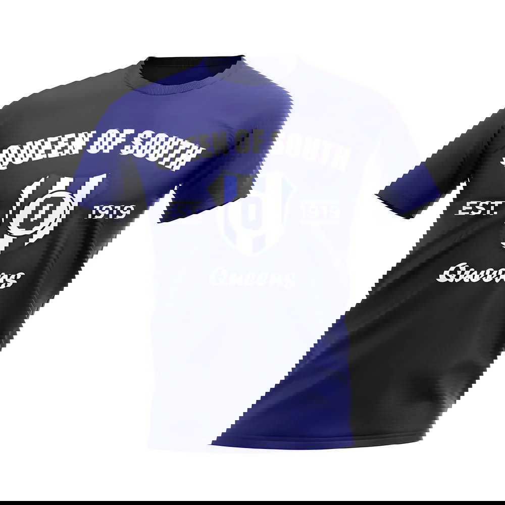 Queen of the South Established Football T-Shirt (Navy)