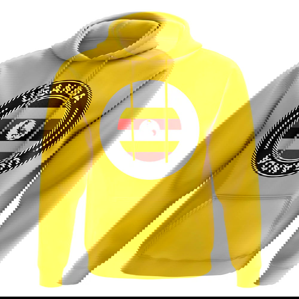 Uganda Football Badge Hoodie (Yellow)