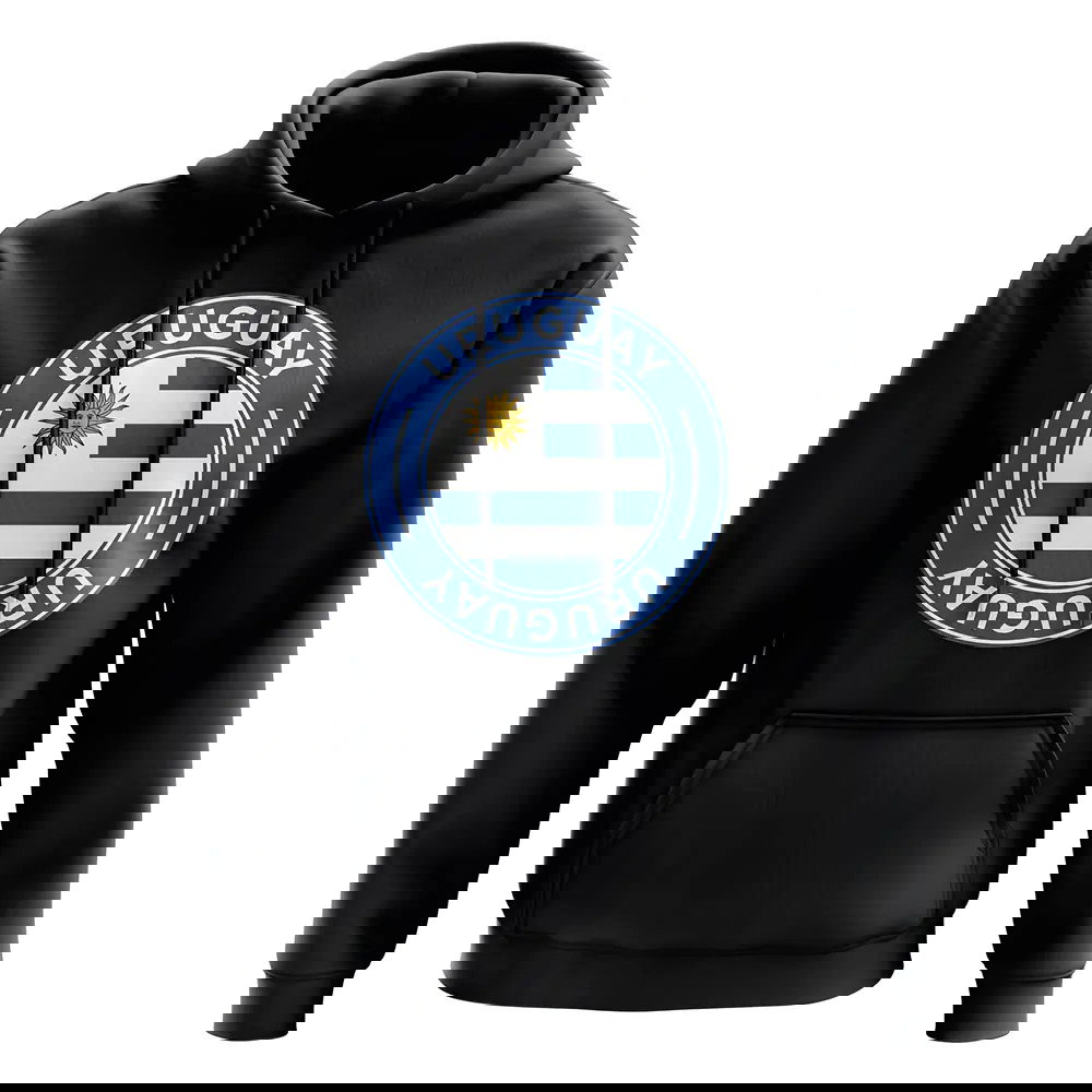 Uruguay Football Badge Hoodie (Black)