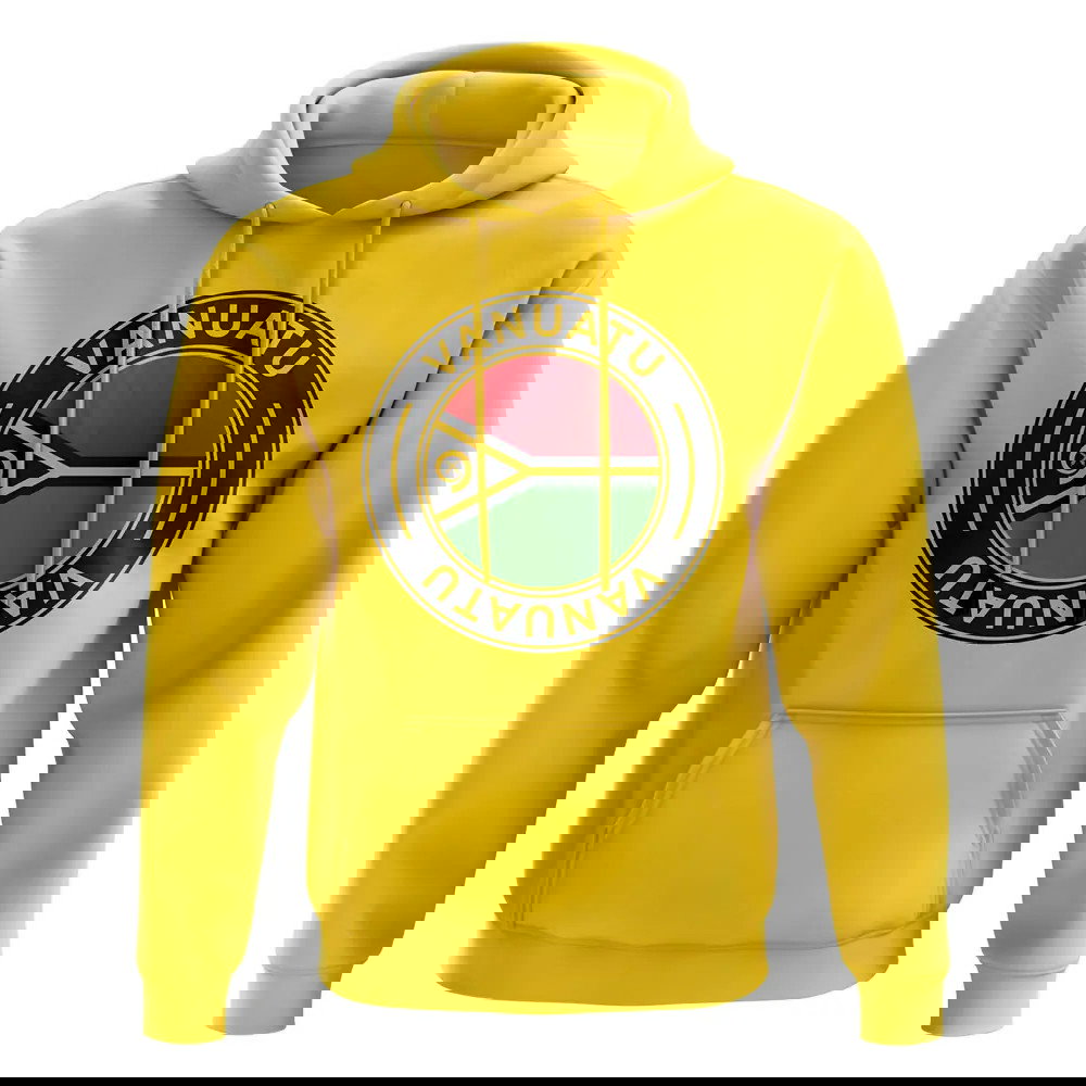 Vanuatu Football Badge Hoodie (Yellow)
