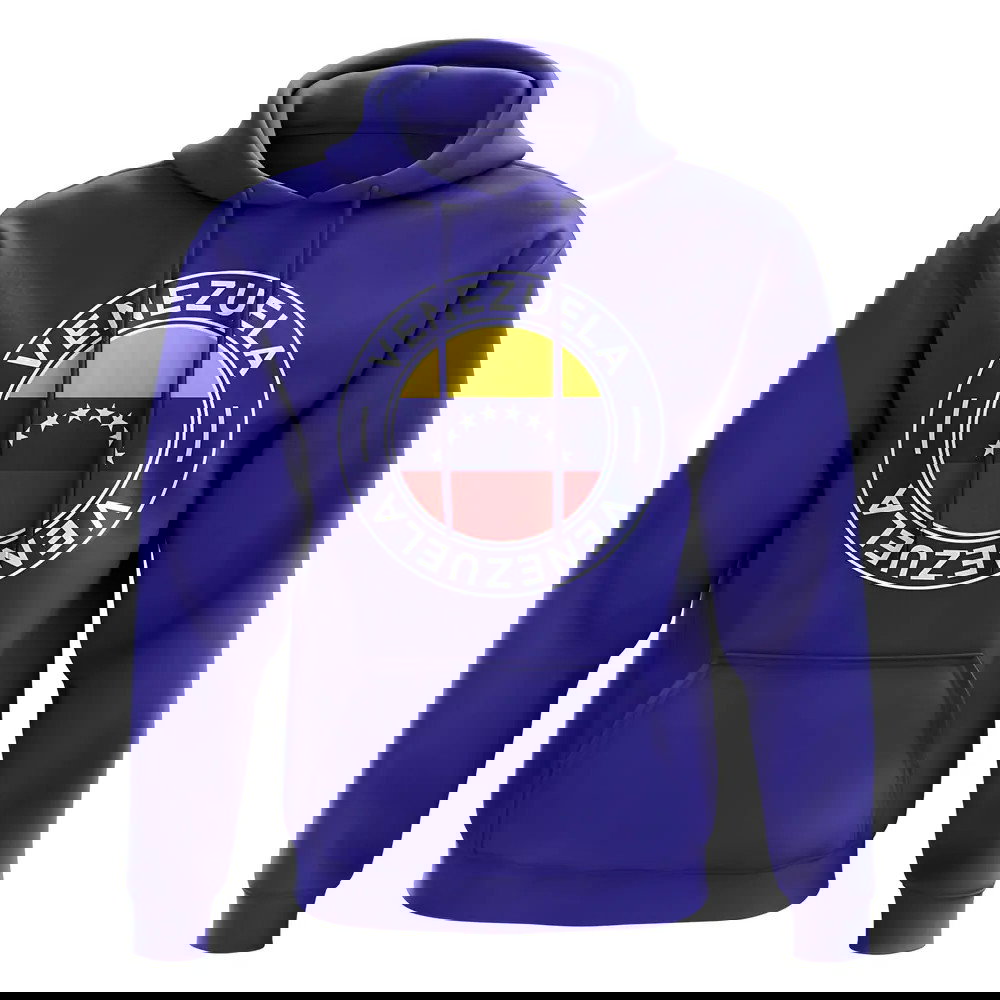 Venezuela Football Badge Hoodie (Royal)
