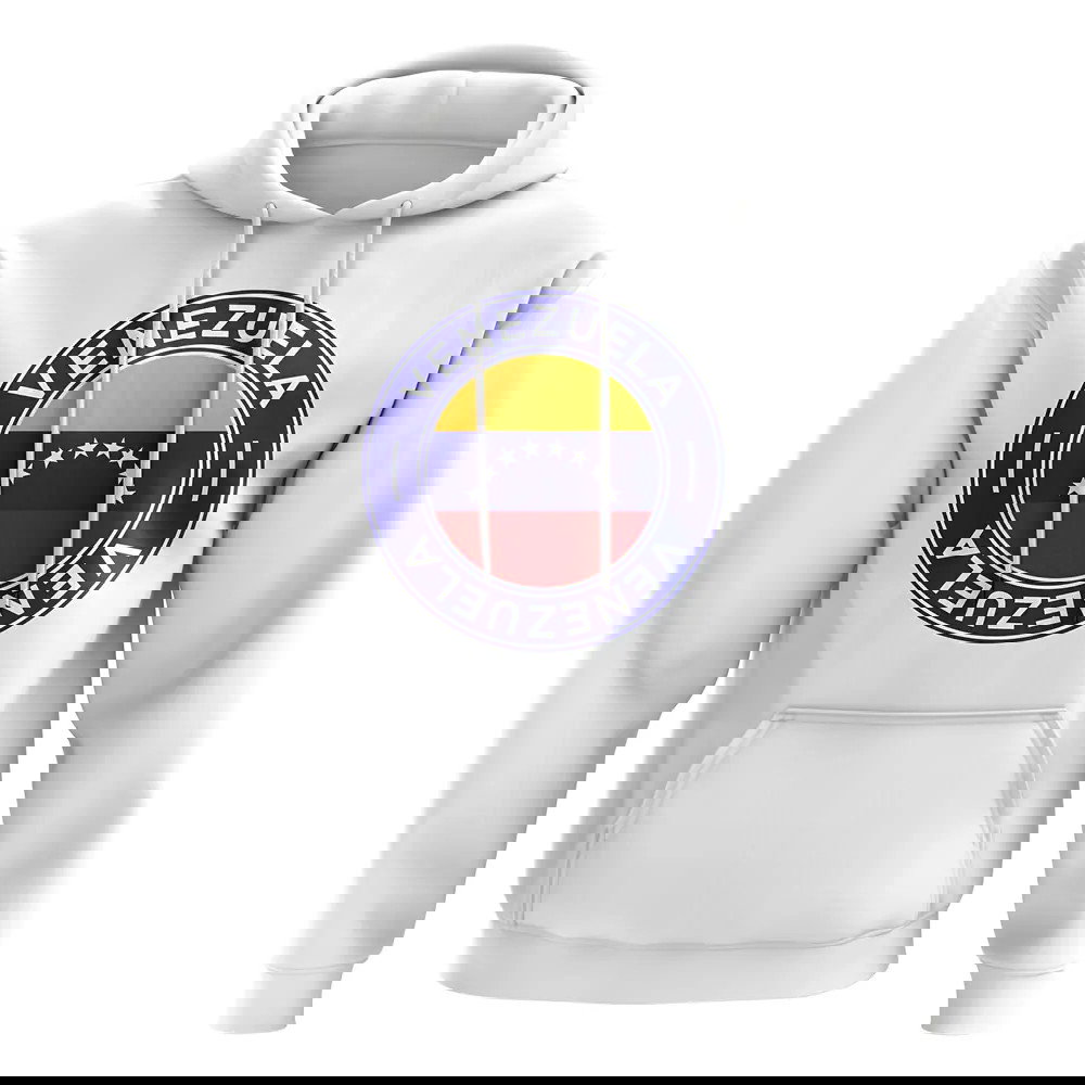 Venezuela Football Badge Hoodie (White)