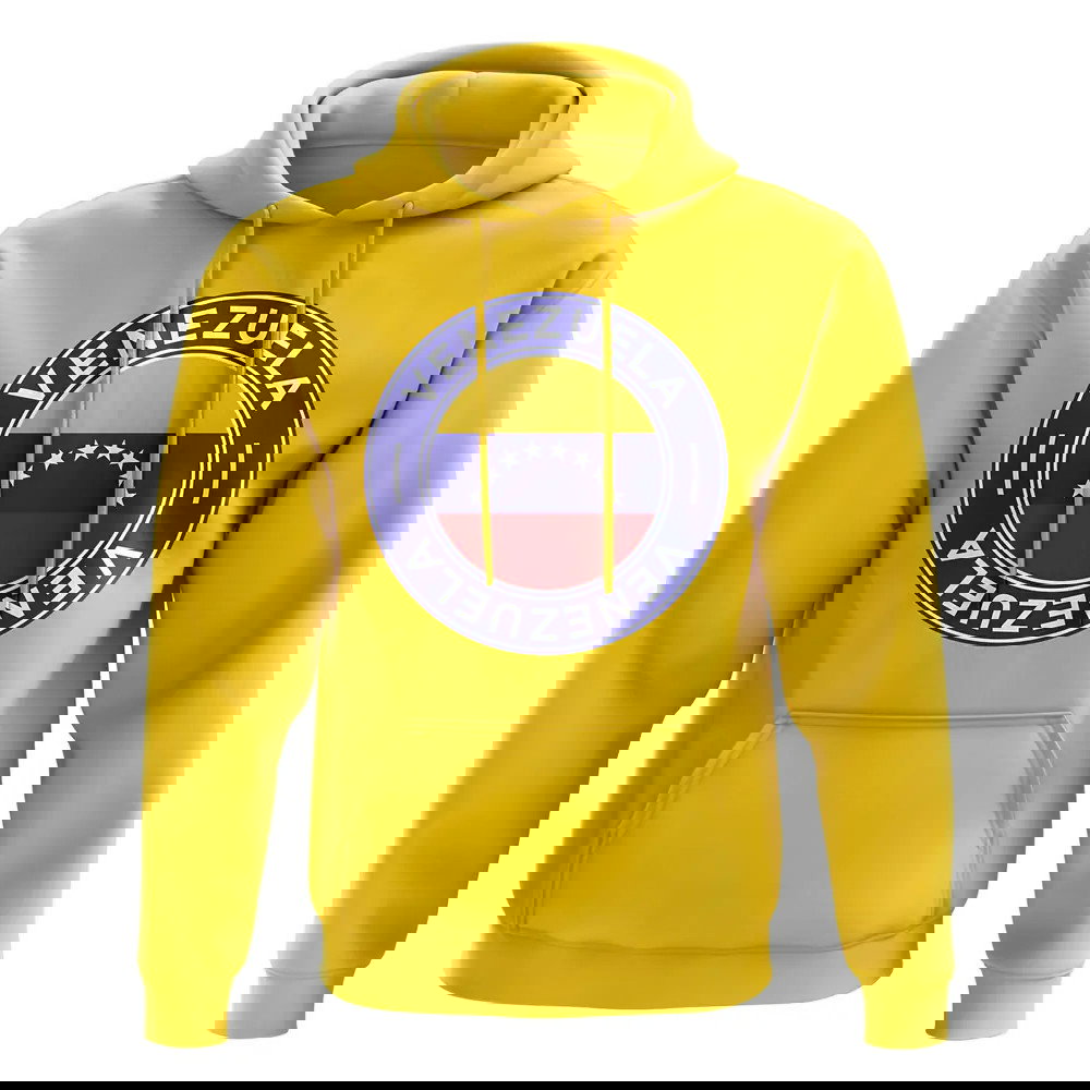 Venezuela Football Badge Hoodie (Yellow)