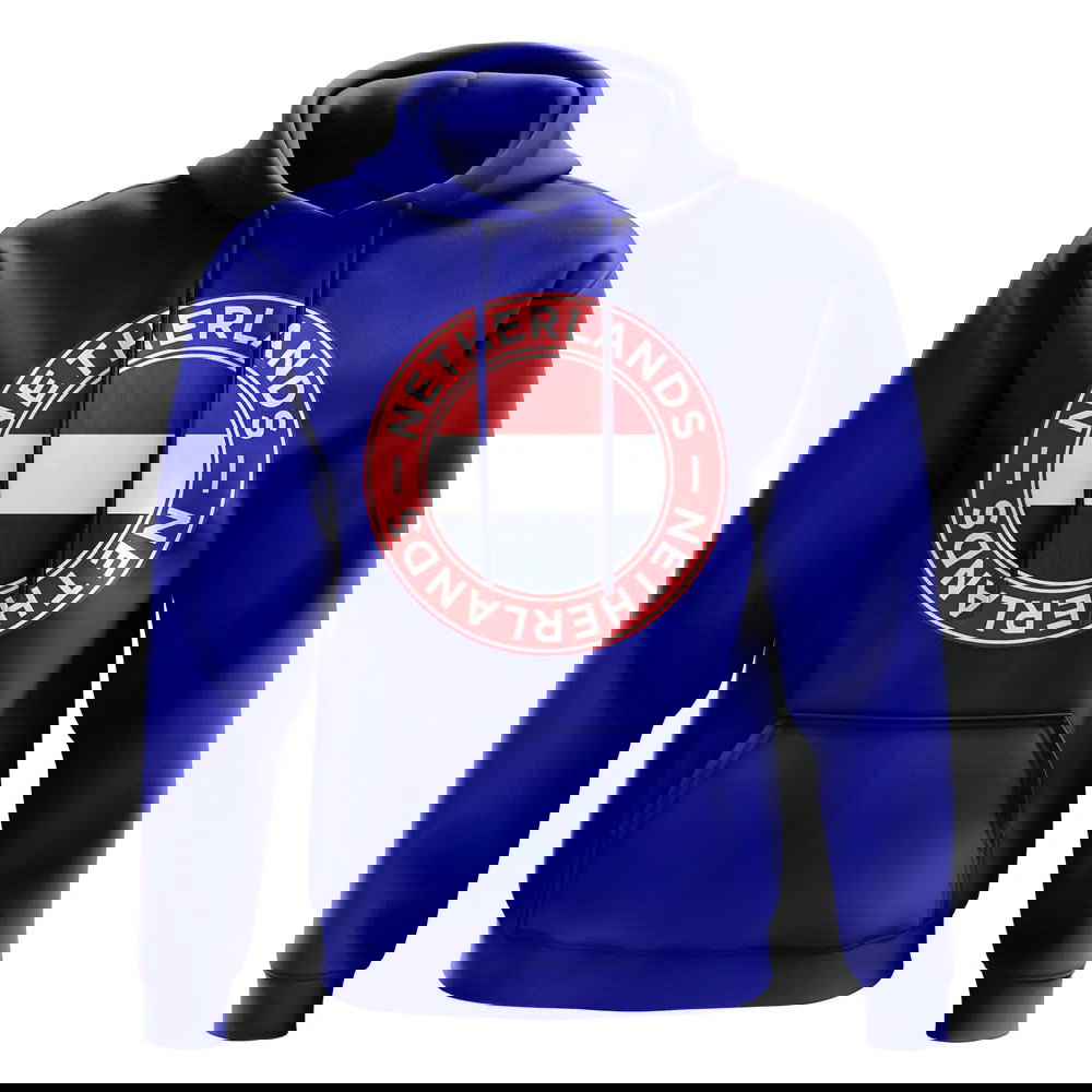 Netherlands Football Badge Hoodie (Royal)