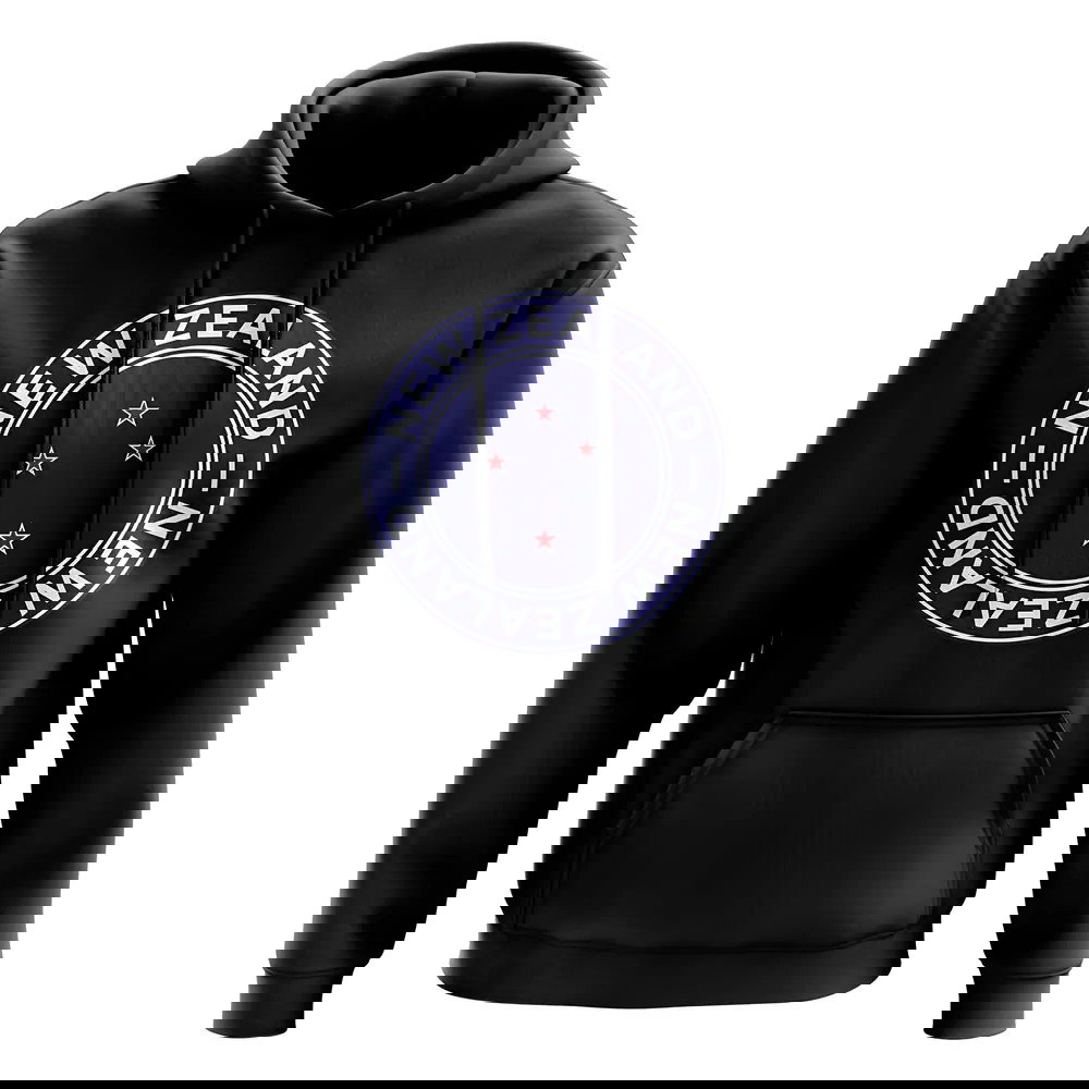 New Zealand Football Badge Hoodie (Black)