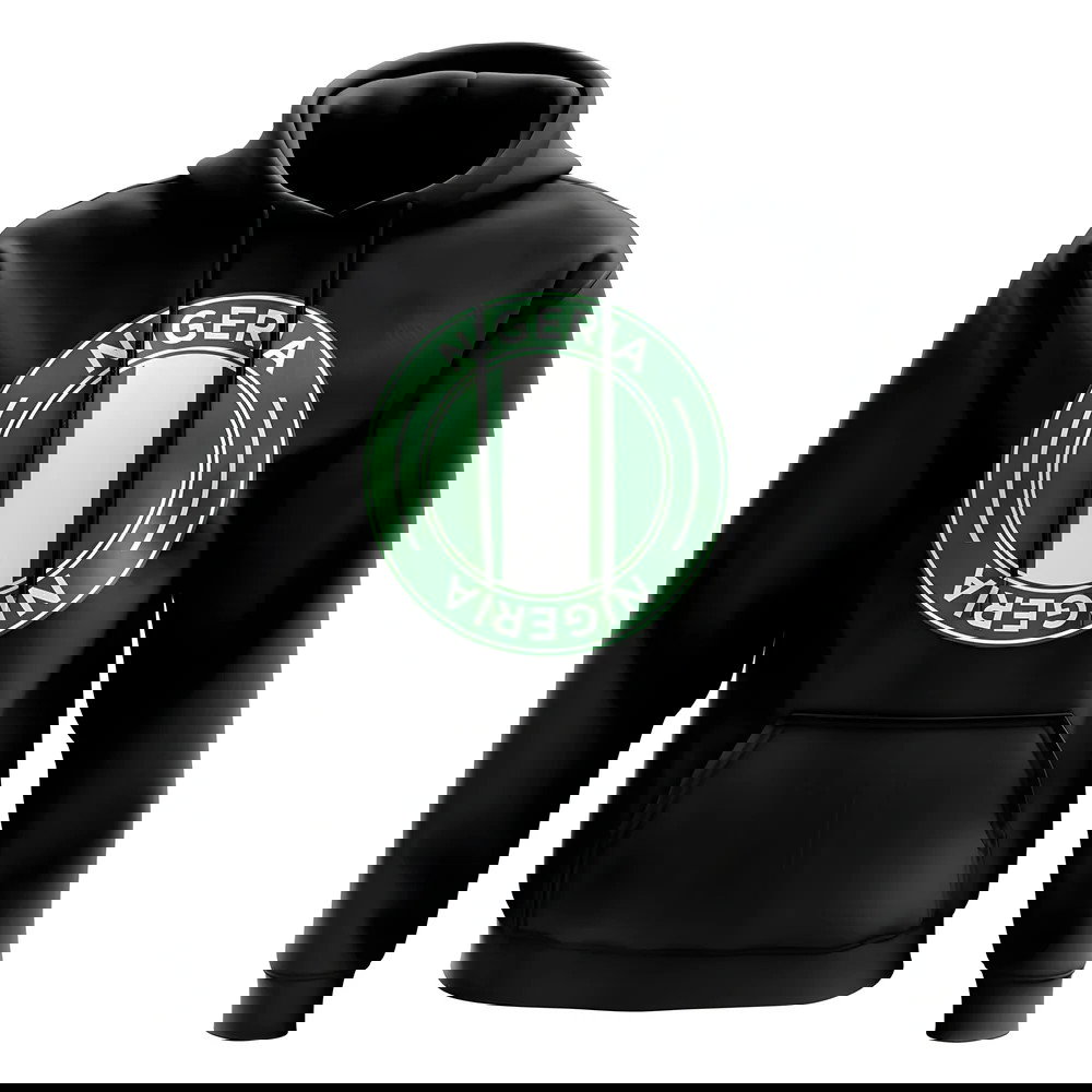 Nigeria Football Badge Hoodie (Black)