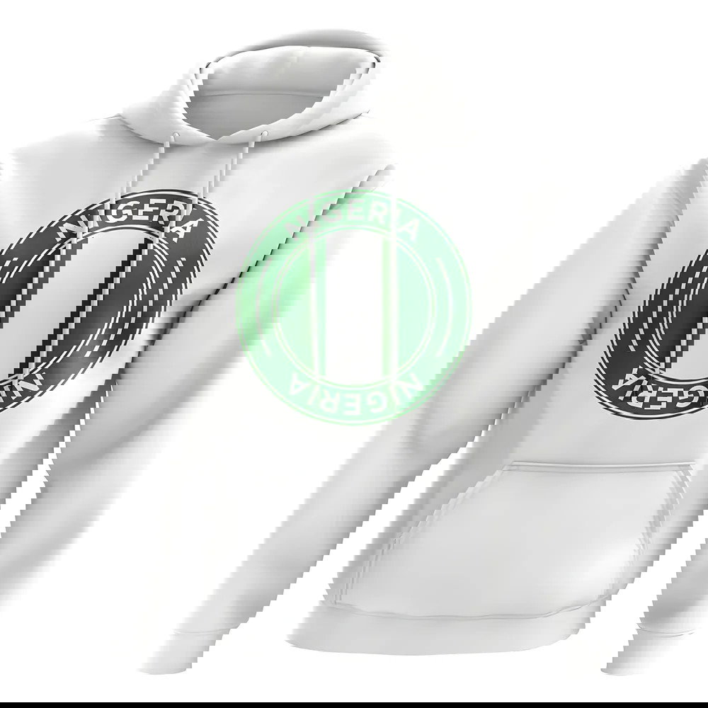 Nigeria Football Badge Hoodie (White)