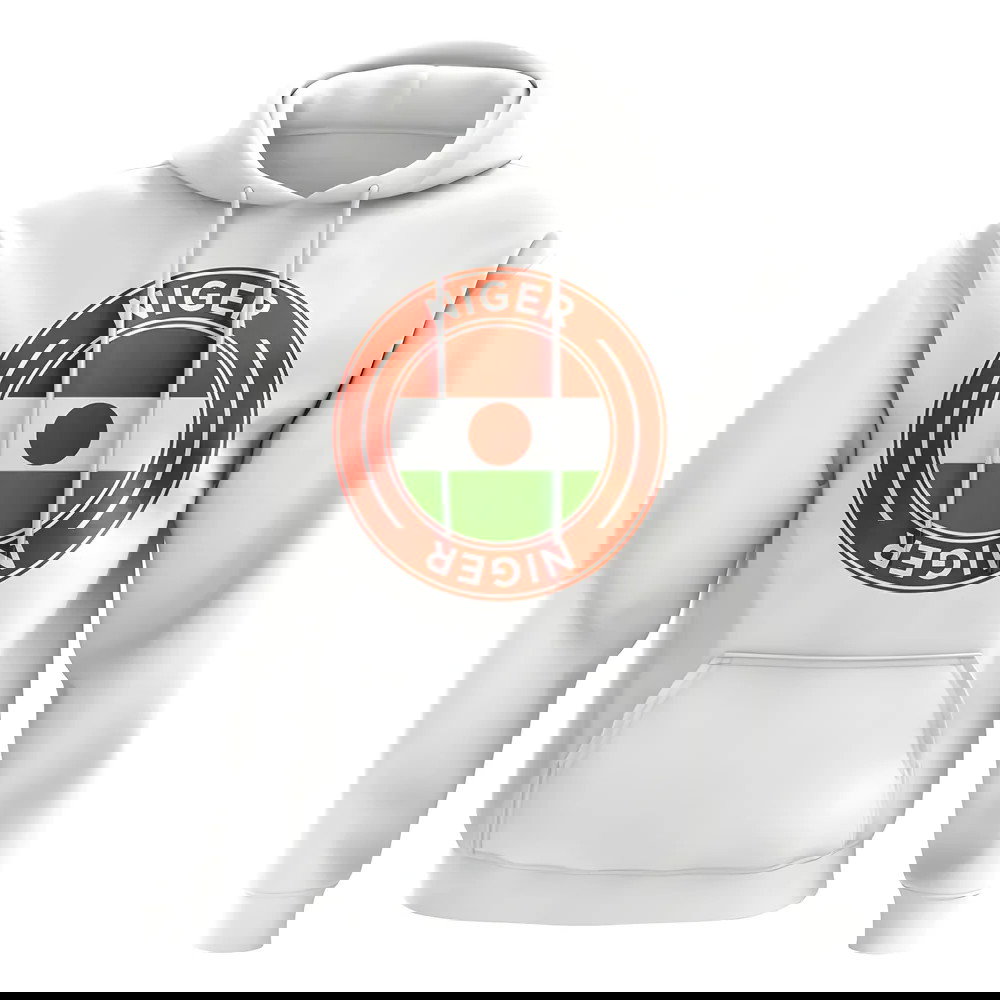 Niger Football Badge Hoodie (White)