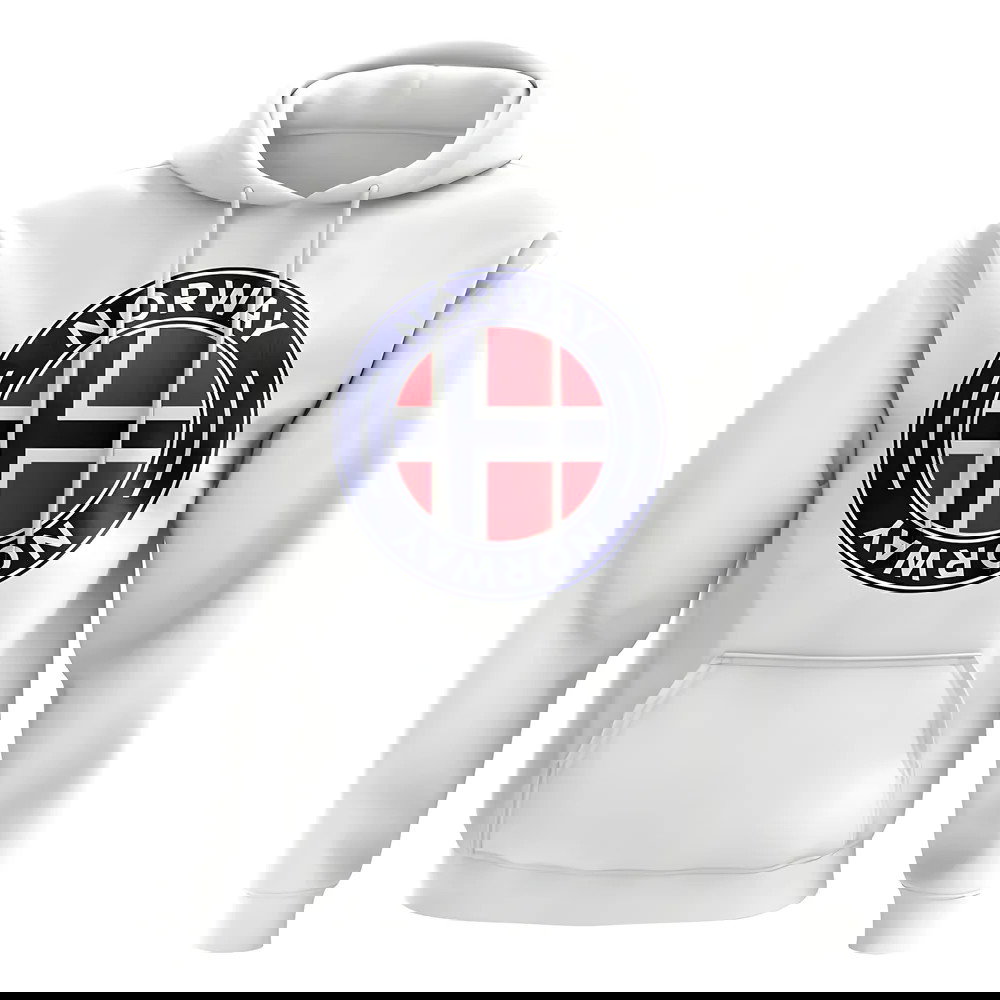 Norway Football Badge Hoodie (White)