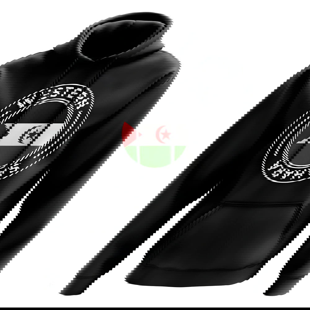 Western Sahara Football Badge Hoodie (Black)