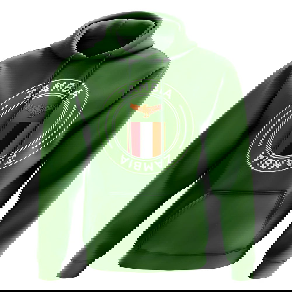 Zambia Football Badge Hoodie (Green)