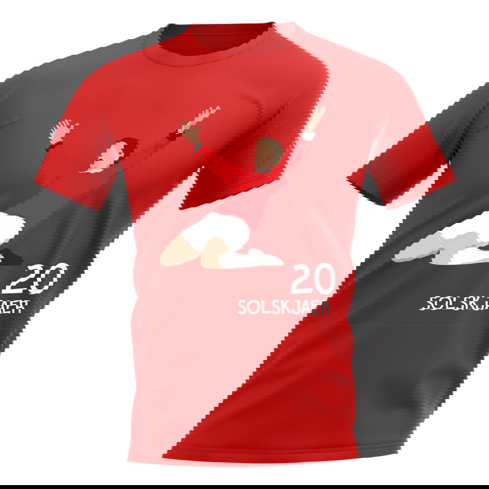 Ole Gunnar Solskjaer Man Utd Player Graphic T-Shirt (Red)