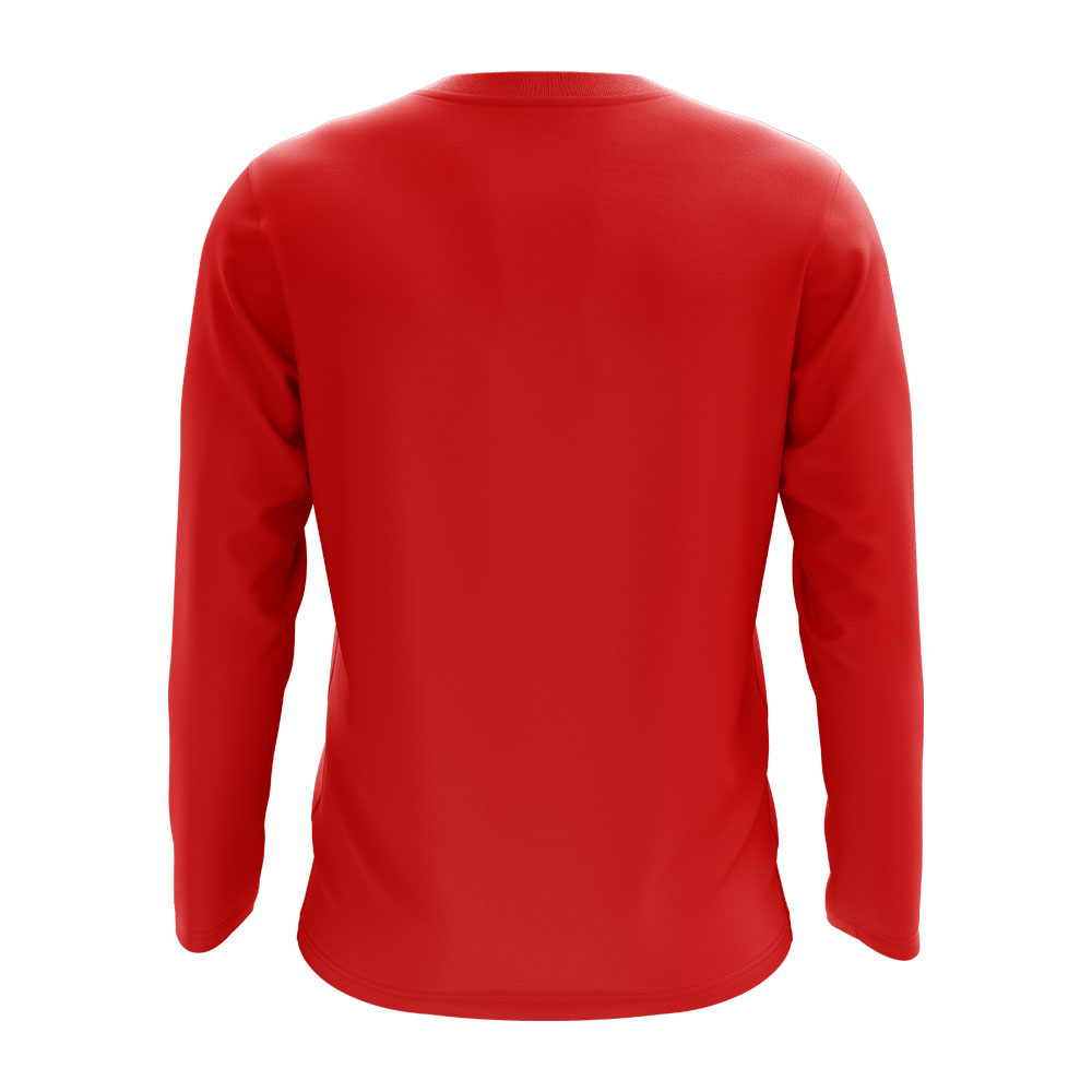 Indonesia Core Football Country Long Sleeve T Shirt Red TSHIRT Red 134416 Uksoccershop