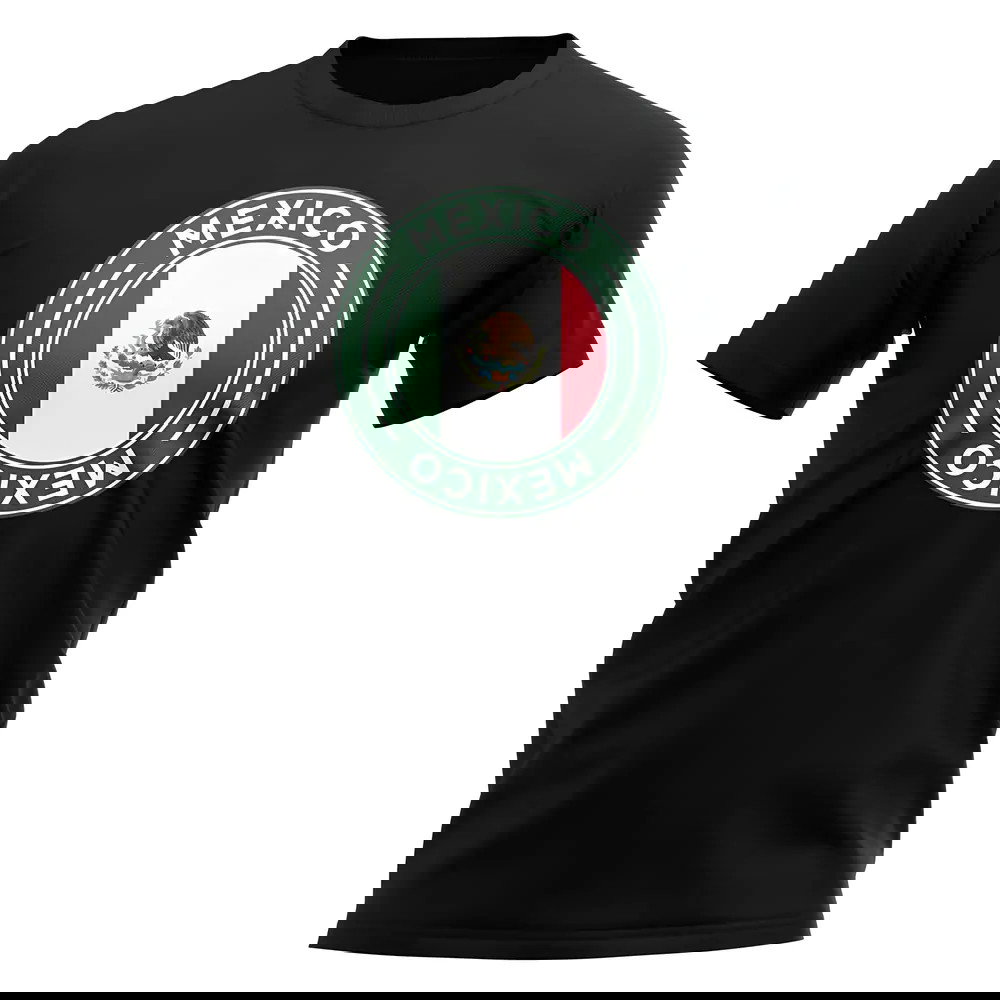 Mexico Football Badge T-Shirt (Black)