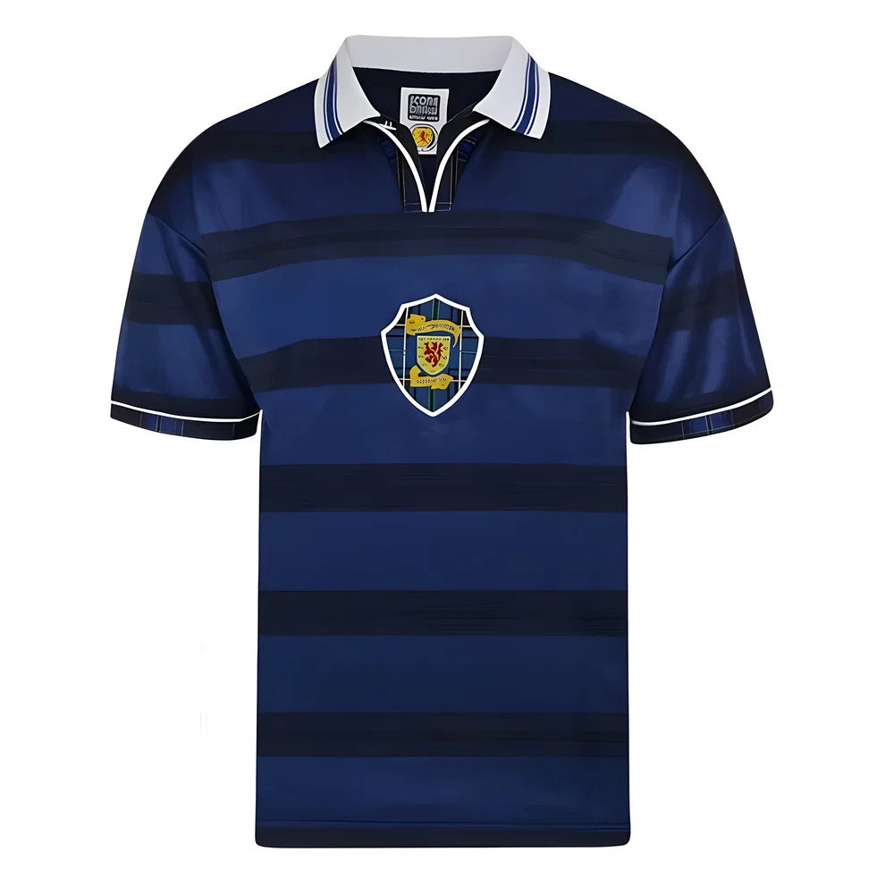 Score Draw Scotland 1998 World Cup Finals Retro Football Shirt (Hendry 5)