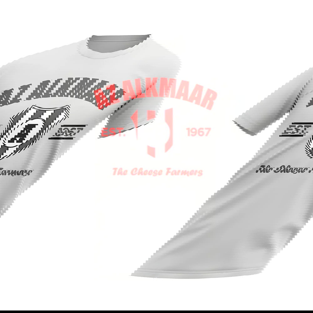 Az Alkmaar Established Football T-Shirt (White)