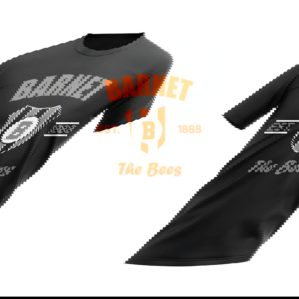 Barnet Established Football T-Shirt (Black)