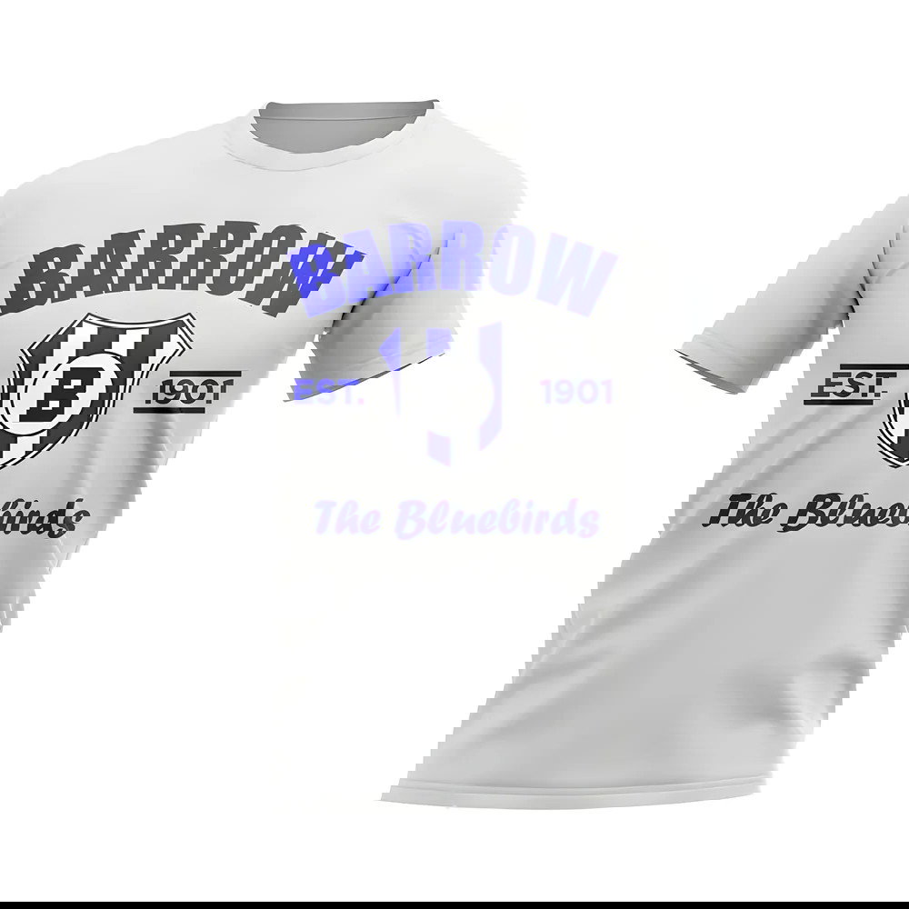 Barrow Established Football T-Shirt (White)