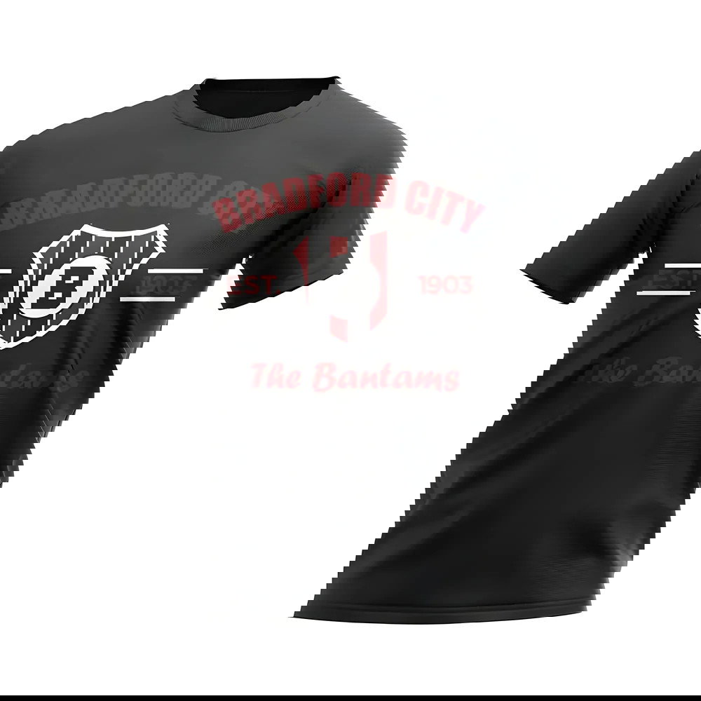 Bradford Established Football T-Shirt (Black)