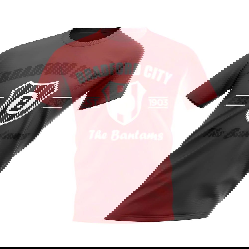 Bradford Established Football T-Shirt (Maroon)