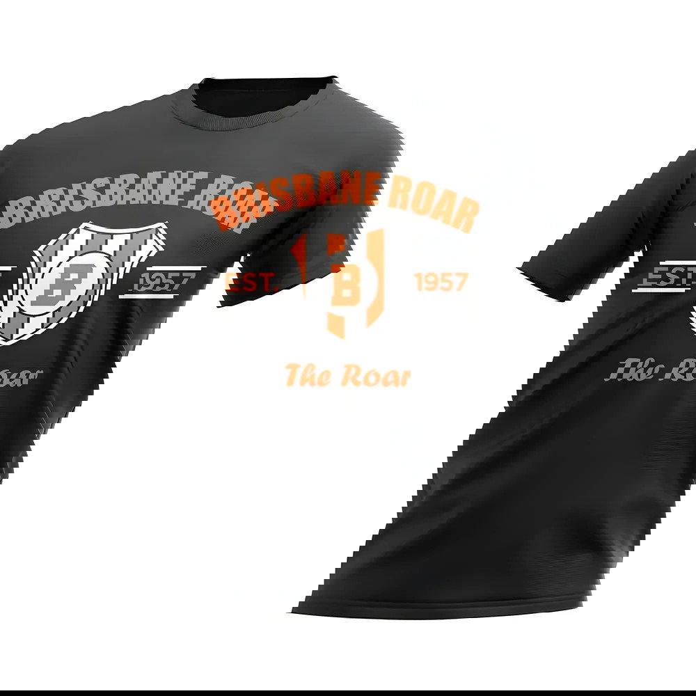 Brisbane Roar Established Football T-Shirt (Black)