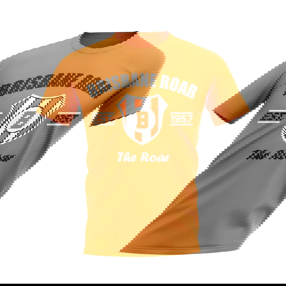 Brisbane Roar Established Football T-Shirt (Orange)