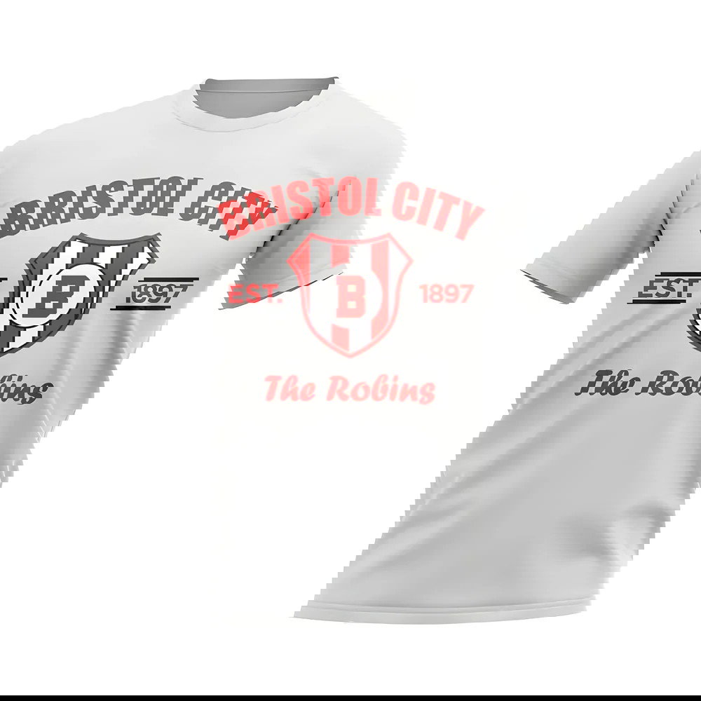 Bristol City Established Football T-Shirt (White)