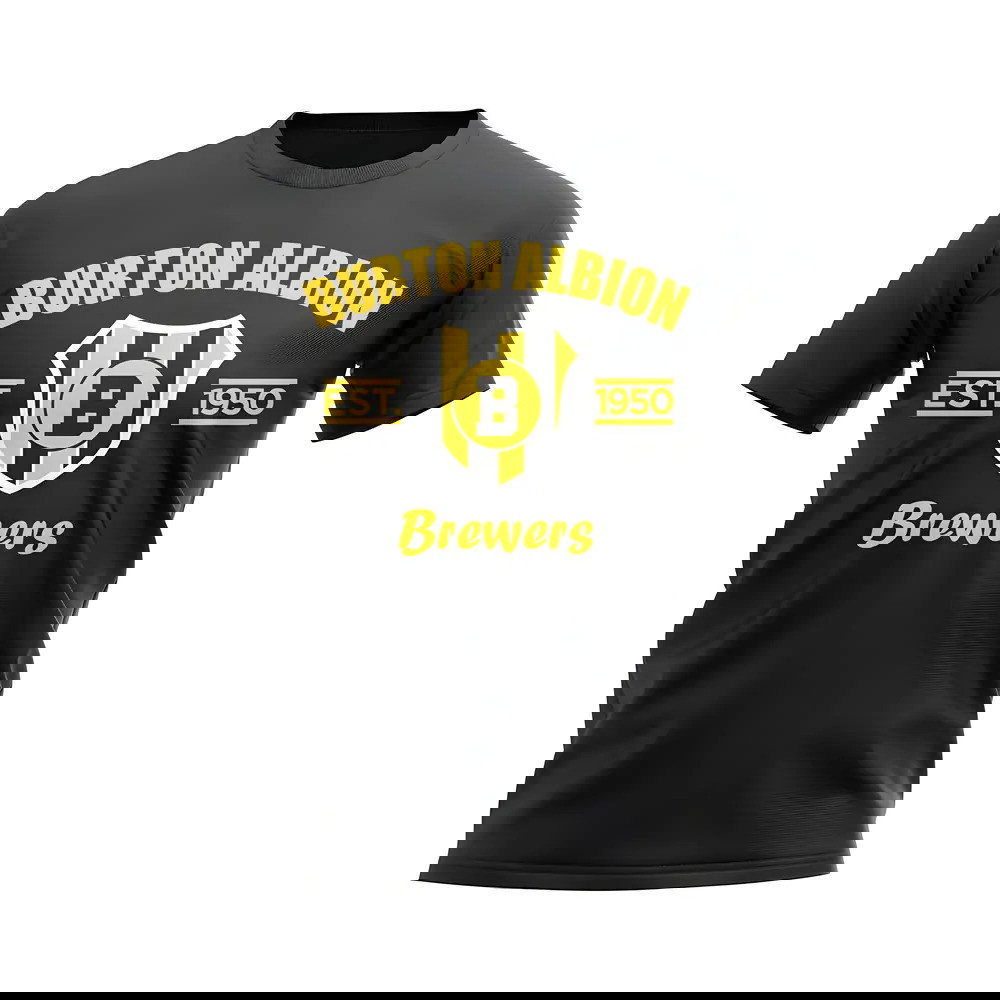 Burton Albion Established Football T-Shirt (Black)