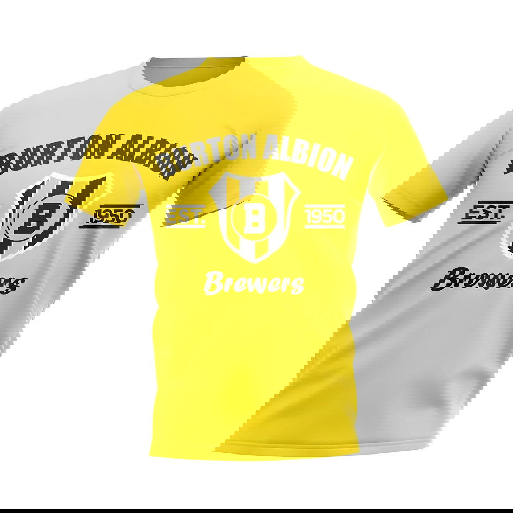 Burton Albion Established Football T-Shirt (Yellow)