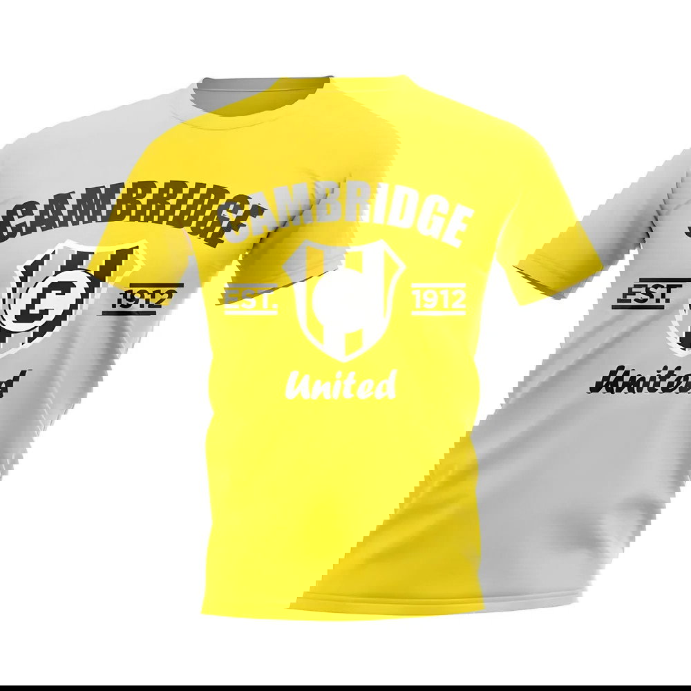 Cambridge Established Football T-Shirt (Yellow)
