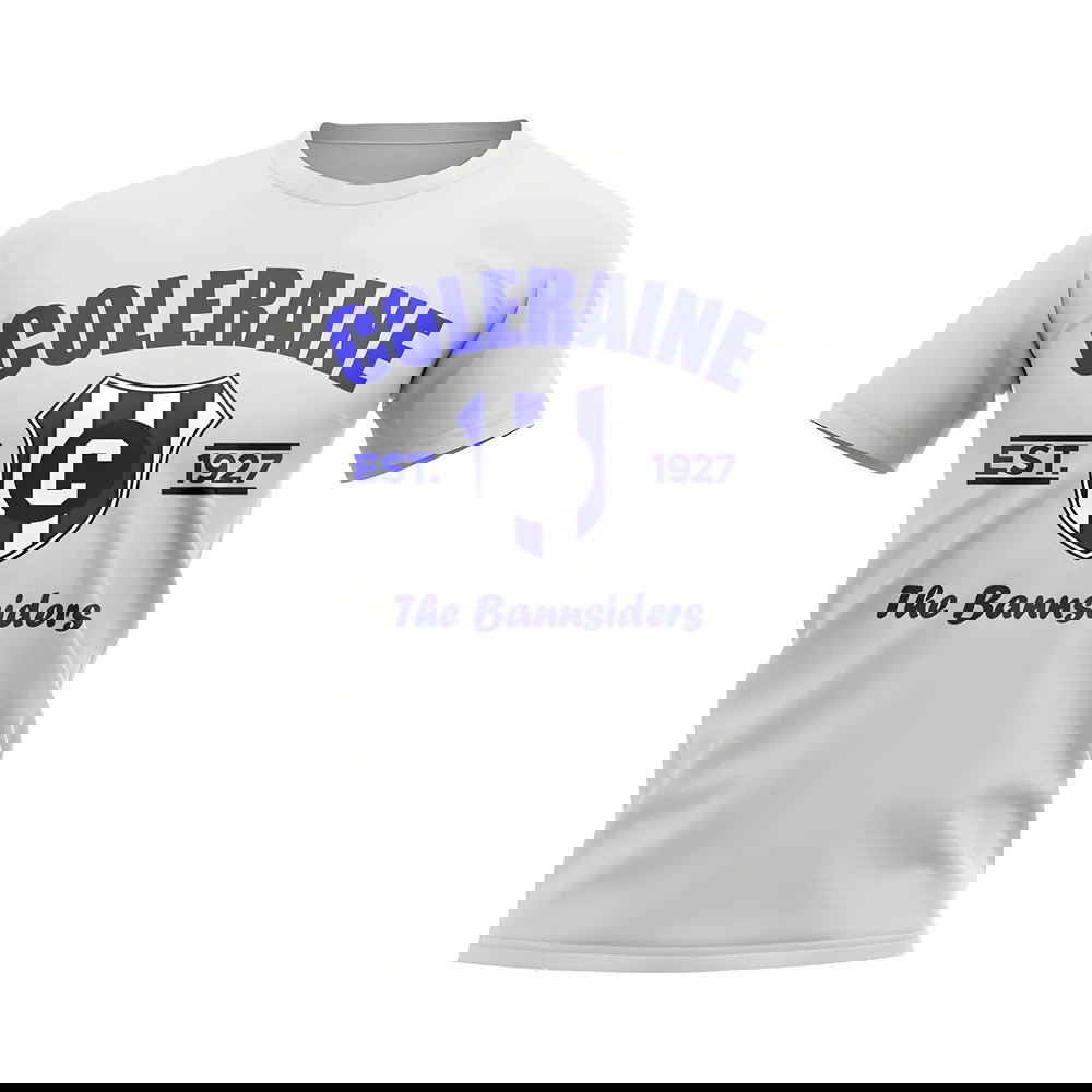 Coleraine Established Football T-Shirt (White)