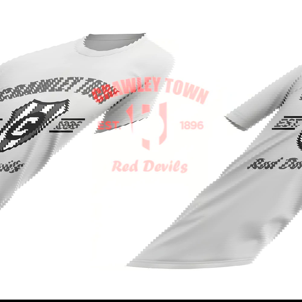 Crawley Town Established Football T-Shirt (White)