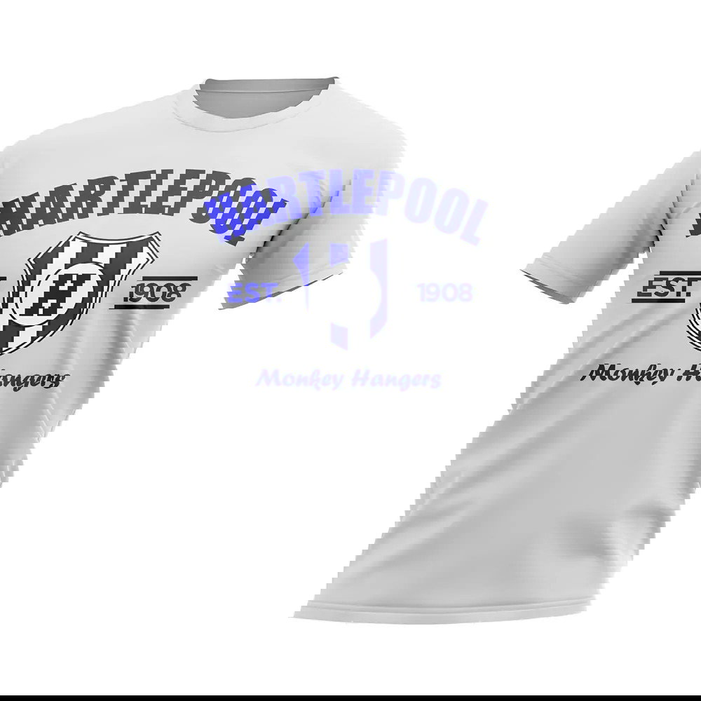 Hartlepool Established Football T-Shirt (White)