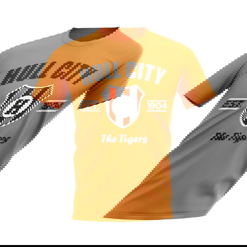 Hull City Established Football T-Shirt (Orange)