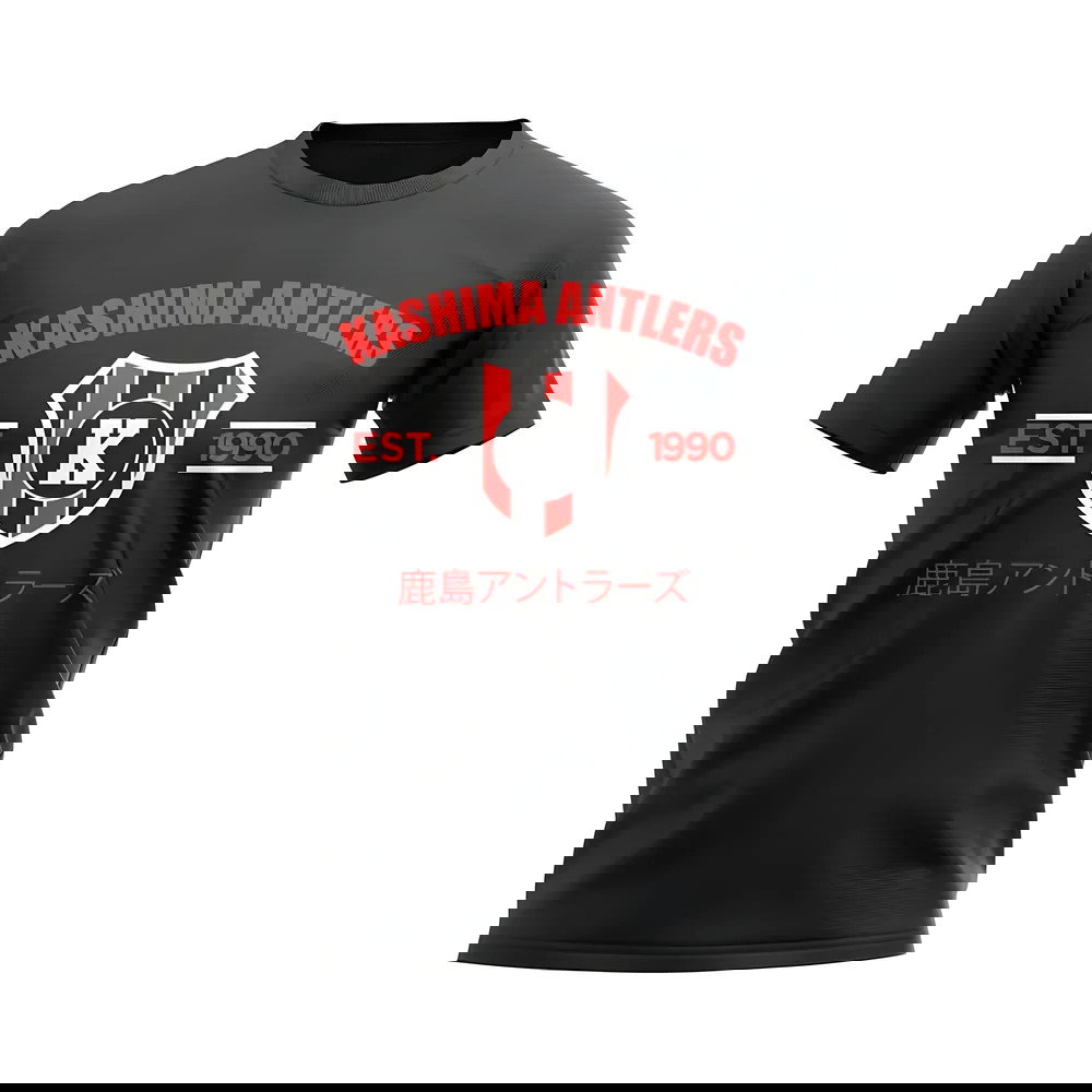 Kashima Antlers Established Football T-Shirt (Black)