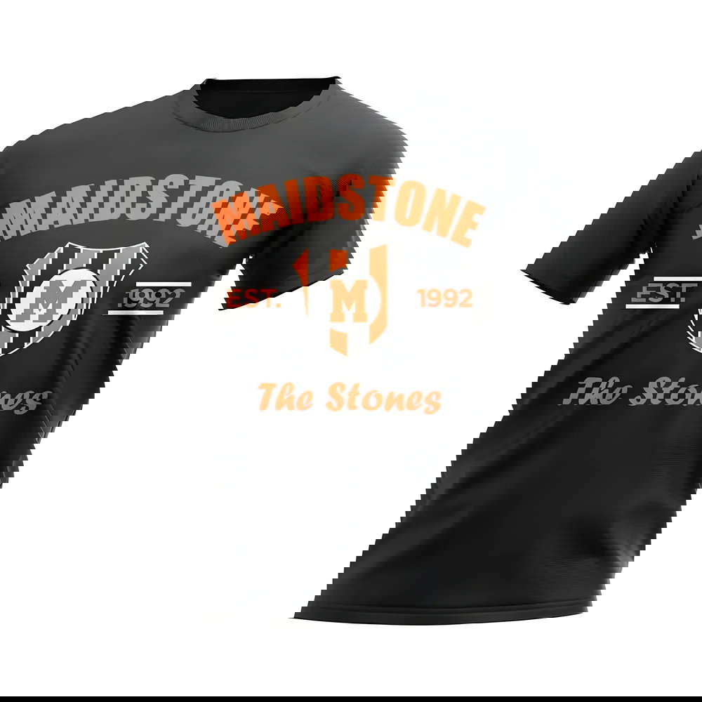 Maidstone Established Football T-Shirt (Black)